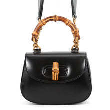 Load image into Gallery viewer, GUCCI Bamboo 1947 Mini Bag Black686864 Leather