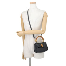 Load image into Gallery viewer, GUCCI Bamboo 1947 Mini Bag Black686864 Leather