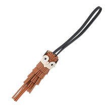 Load image into Gallery viewer, HERMES Bag Charm Chouette Gold/Pan de Epice/Black/Nata/White Epsom Lambskin Swift Leather