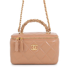Load image into Gallery viewer, CHANEL Vanity bag Beige Leather