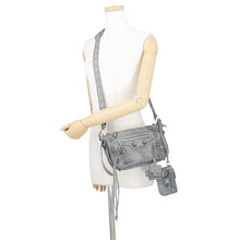 Load image into Gallery viewer, BALENCIAGA Luca Goal Shoulder Bag Gray719082 Leather