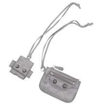 Load image into Gallery viewer, BALENCIAGA Luca Goal Shoulder Bag Gray719082 Leather