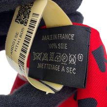 Load image into Gallery viewer, HERMES Twilly Jeu de Cartes (playing cards) Rouge/Black/Ardoise Silk100%