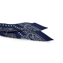Load image into Gallery viewer, HERMES Twilly Entre Ciel et mer Bandana Between the Sky and the Sea Bandana Marine/White/Black Silk100%