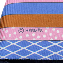 Load image into Gallery viewer, HERMES Twilly Grand Theatre Nouveau Blue Lavande / Rose / Vert Silk100%