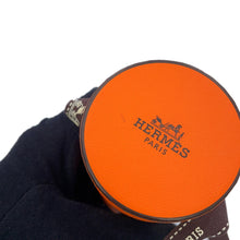 Load image into Gallery viewer, HERMES Twilly Les Cles a Pois Marron glacé/Gripère Silk100%