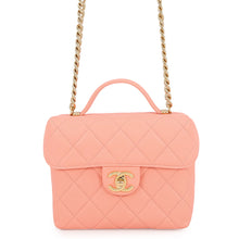 将图像加载到图库查看器中,CHANEL Matelasse Vanity Bag 2-Way Shoulder Bag salmon pinkAS3729 Caviar Leather Size Small