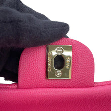 将图像加载到图库查看器中,CHANEL Matelasse W Flap ChainShoulder Bag PinkA01113 Caviar Leather Size 23