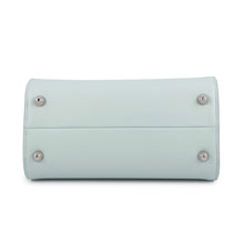将图像加载到图库查看器中,BVLGARI Roma 2WAYHandbag Light Blue Leather Size Small