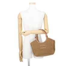 Load image into Gallery viewer, MIUMIU Ivy 2-way Bag Camel5BG286_2F81_F0401 Corduroy Leather