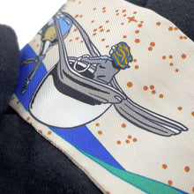 Load image into Gallery viewer, HERMES Twilly Space Derby Space Derby Cream/Blue/Multicolor Silk100%