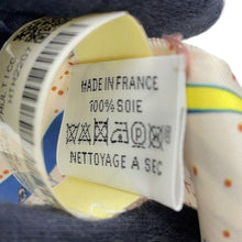 Load image into Gallery viewer, HERMES Twilly Space Derby Space Derby Cream/Blue/Multicolor Silk100%