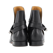 Load image into Gallery viewer, HERMES Short Boots Fortune BlackH222979ZH Calf Leather Size 41