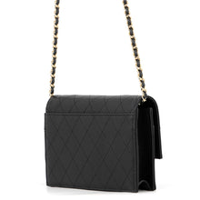Load image into Gallery viewer, CHANEL Matelasse CC Logo Chain Wallet BlackAP5455-B25537-94305 Caviar Leather