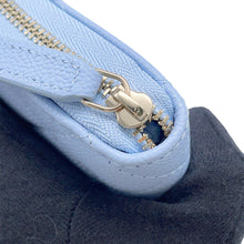 Load image into Gallery viewer, CHANEL Matelasse Round Zip Long Wallet Light BlueAP5181 Caviar Leather