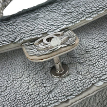 将图像加载到图库查看器中,CHANEL Single flap double chain bag SilverA01163 Sequins Leather Size 20