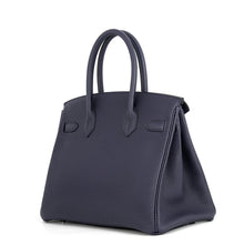 将图像加载到图库查看器中,HERMES Birkin Blue Nuit Togo Leather Size 30