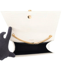 将图像加载到图库查看器中,SAINT LAURENT PARIS Kate Chain Shoulder Bag White354119DND0J9207 Embossed Leather Size Medium