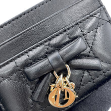 Load image into Gallery viewer, Dior Lady Dior Freesia Cannage Card Holder BlackS2604OUQA_M900 Lambskin