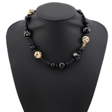 Load image into Gallery viewer, CHANEL CC Logo Pearl Necklace Black/IvoryABH692-B25240-UB742 Faux Pearl Gold Plated