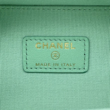 Load image into Gallery viewer, CHANEL Top-handle vanity case Light Green/Pink Lambskin Size Small