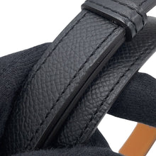 Load image into Gallery viewer, HERMES Kelly Belt Size 18 Black Epsom