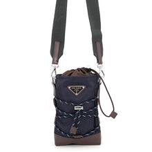 Load image into Gallery viewer, PRADA Speedlock Smartphone Pouch Navy/Brown2ZT079_2HE1_F0008 Nylon Leather