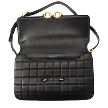 Load image into Gallery viewer, SAINT LAURENT PARIS Le Maillon Satchel Shoulder Bag Black737354 Leather