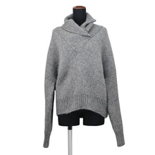 Load image into Gallery viewer, SAINT LAURENT PARIS Chunky knit Size S Gray827215 Alpaca Wool 68% Polyamide 22% Wool 10%