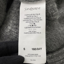 Load image into Gallery viewer, SAINT LAURENT PARIS Chunky knit Size S Gray827215 Alpaca Wool 68% Polyamide 22% Wool 10%