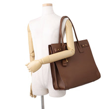 Load image into Gallery viewer, SAINT LAURENT PARIS North South Sac de Jules Brown647168 Leather