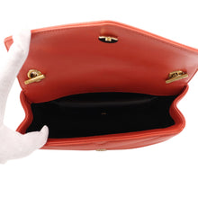 Load image into Gallery viewer, SAINT LAURENT PARIS Loulou Toy Chain Shoulder Bag Orange821749 Lambskin Size Mini