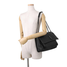 将图像加载到图库查看器中,SAINT LAURENT PARIS Niki ChainShoulder Black803777 Leather Size Large