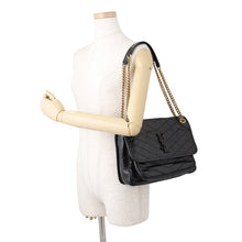 Load image into Gallery viewer, SAINT LAURENT PARIS Niki ChainShoulder Bag Black633158 Vintage Leather Size Medium