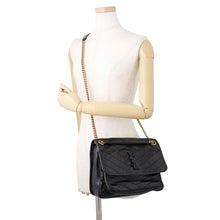 Load image into Gallery viewer, SAINT LAURENT PARIS Niki ChainShoulder Bag Black633158 Vintage Leather Size Medium