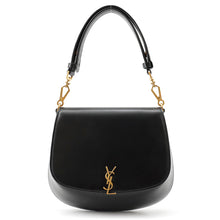 将图像加载到图库查看器中,SAINT LAURENT PARIS Voltaire Shoulder Bag Black800846 Leather Size Mini