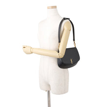 将图像加载到图库查看器中,SAINT LAURENT PARIS Voltaire Shoulder Bag Black800846 Leather Size Mini