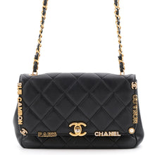 Load image into Gallery viewer, CHANEL Matelasse ChainShoulder Bag BlackAS3731 Lambskin Rhinestone Faux Pearl