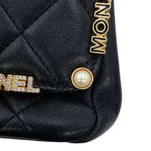 Load image into Gallery viewer, CHANEL Matelasse ChainShoulder Bag BlackAS3731 Lambskin Rhinestone Faux Pearl
