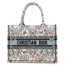 将图像加载到图库查看器中,Dior Book Tote Toile de Jouy Papillon White/MulticolorM1296ZEEV Canvas Size Medium