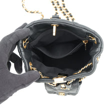 将图像加载到图库查看器中,CHANEL Matelasse Drawstring Backpack BlackAS3947-B11035-94305 Leather Size Mini