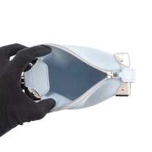 将图像加载到图库查看器中,LOUIS VUITTON side trunk Light Blue Grained Calf Leather Size PM