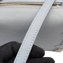 将图像加载到图库查看器中,LOUIS VUITTON side trunk Light Blue Grained Calf Leather Size PM