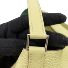 将图像加载到图库查看器中,HERMES Picotin Lock Eclat Jaune Milton/Vert Vertigo Taurillon Clemence Swift Leather Size PM