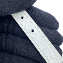 将图像加载到图库查看器中,HERMES Mini Constance Reversible H-Belt Size 65 Etoupe/White Epsom Swift Leather