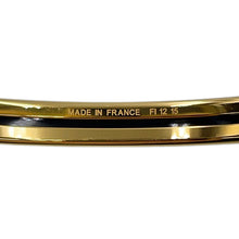 将图像加载到图库查看器中,HERMES Enamel Bangle Zodiac Signs Beige Run Gold Plated Enamel
