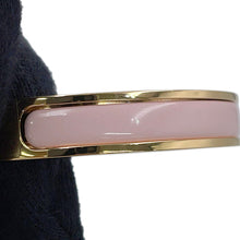将图像加载到图库查看器中,HERMES Mini Clic Kelly Bracelet Size PM Rose Kander Gold Plated Enamel