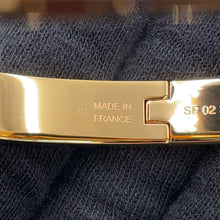 将图像加载到图库查看器中,HERMES Mini Clic Kelly Bracelet Size PM Rose Kander Gold Plated Enamel
