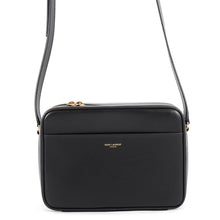 Load image into Gallery viewer, SAINT LAURENT PARIS Camera Bag Black837819 Leather