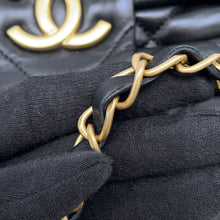 Load image into Gallery viewer, CHANEL Matelasse Ribbon Bow Bag 2WAY Handbag BlackAS5851 Lambskin